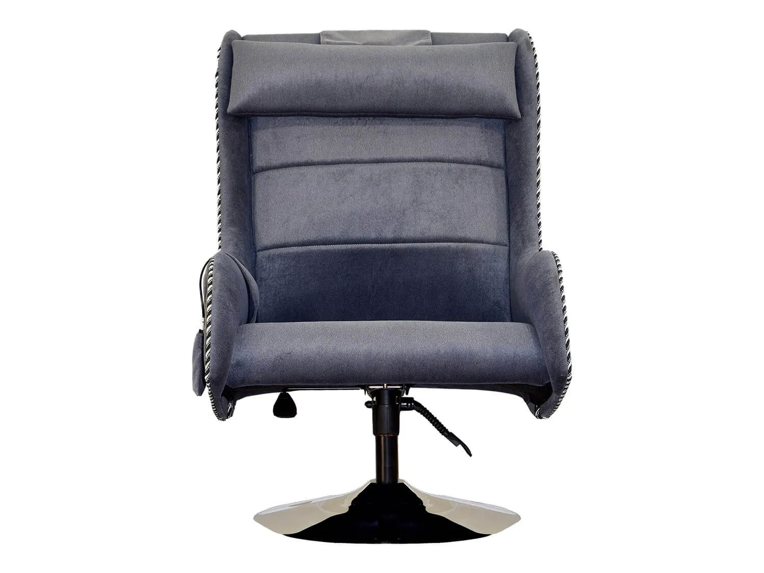 Дизайнерское массажное кресло EGO Max Comfort EG3003 Серый (Микрошенилл) - 3 