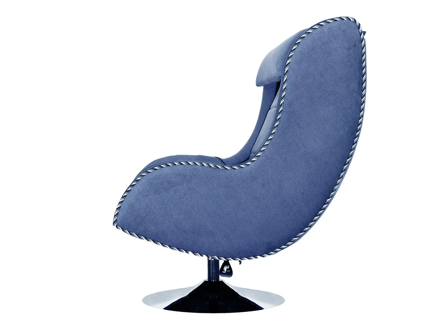 Дизайнерское массажное кресло EGO Max Comfort EG3003 Синий (Микрошенилл) - 5 