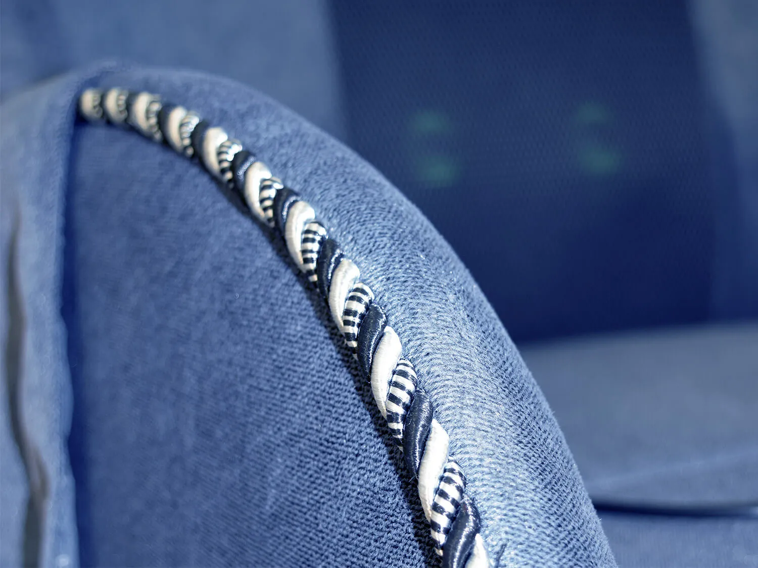 Дизайнерское массажное кресло EGO Max Comfort EG3003 Синий (Микрошенилл) - 6 