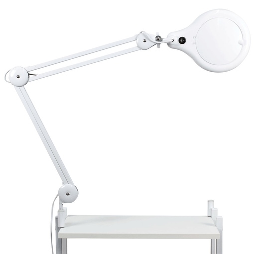 Диодная лампа косметологическая с увеличением, на ступице с кронштейном, регулируемая - 4 