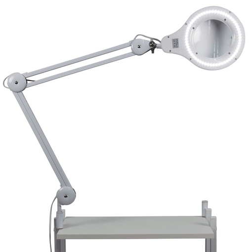 Диодная лампа косметологическая с увеличением, на ступице с кронштейном, регулируемая - 2 