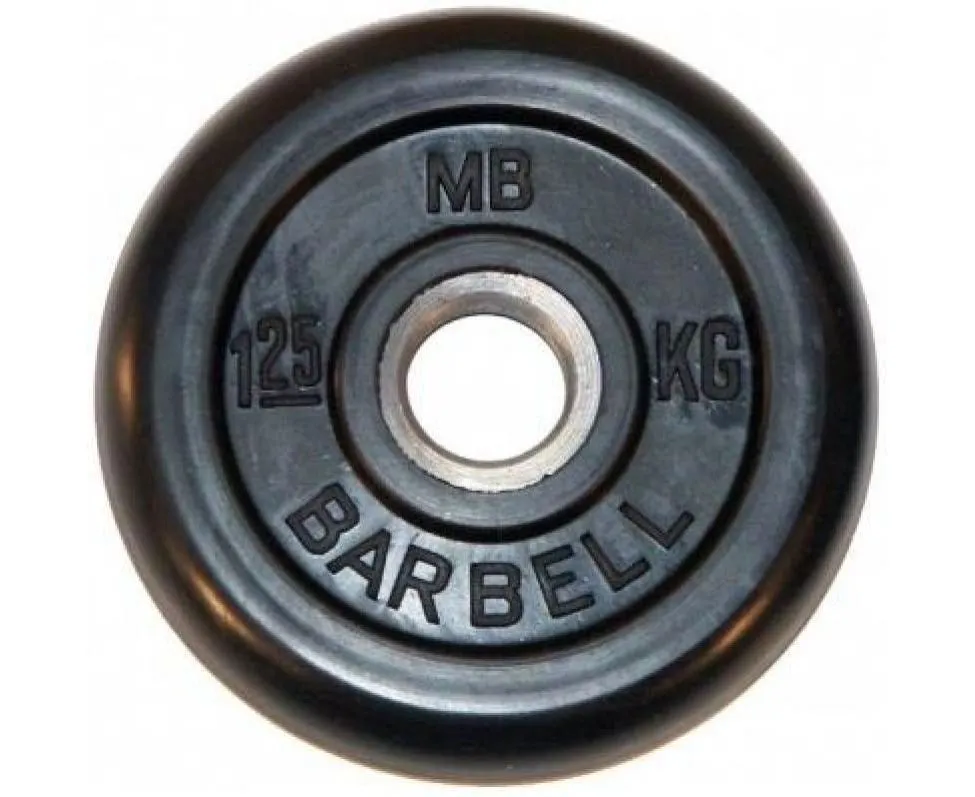 Диск обрезиненный BARBELL MB (металлическая втулка) - 1 
