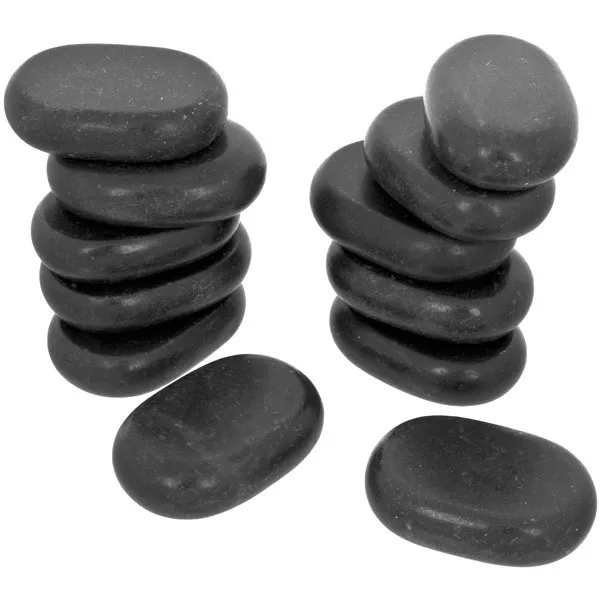 Набор массажных камней из базальта №24 (12 шт.) 6,7х4,7х1,7 см - 2 