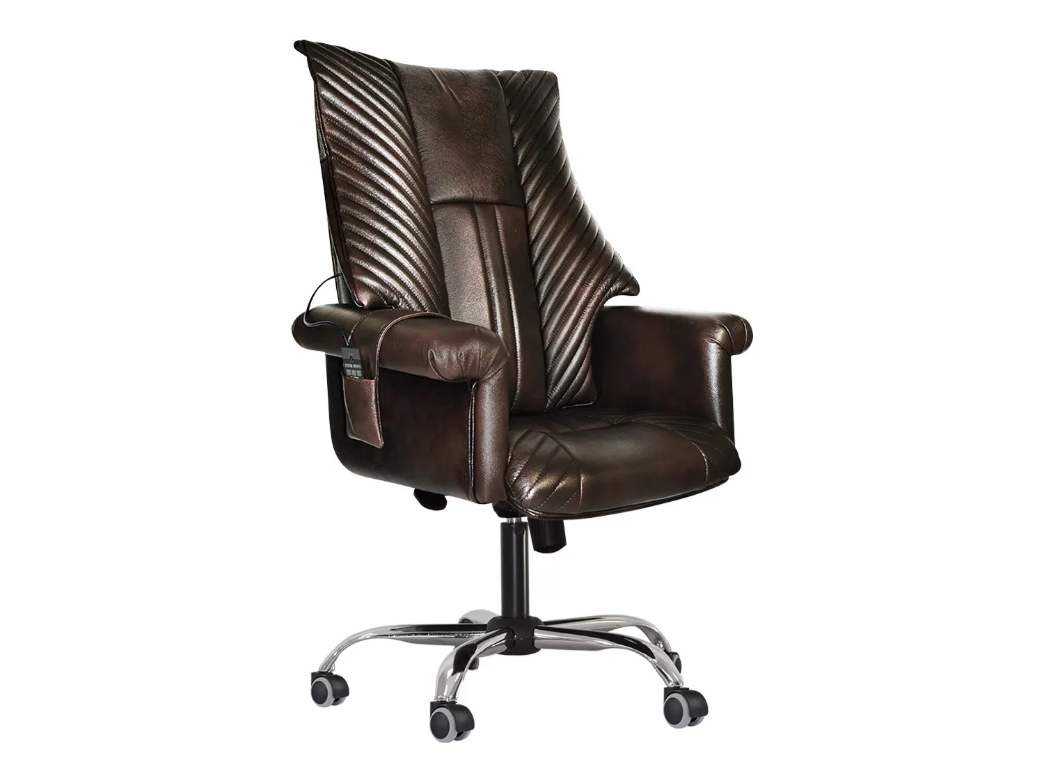 Офисное массажное кресло EGO President EG1005 Шоколад (Арпатек) - 2 