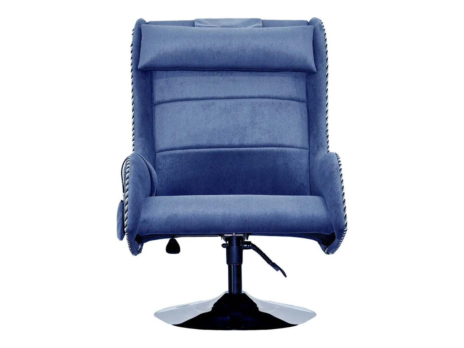 Дизайнерское массажное кресло EGO Max Comfort EG3003 Синий (Микрошенилл) - 4 