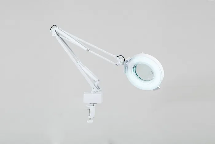 Лампа-лупа для косметолога на струбцине SD-2021Т кольцевая, классическая, с регулировкой - 1 