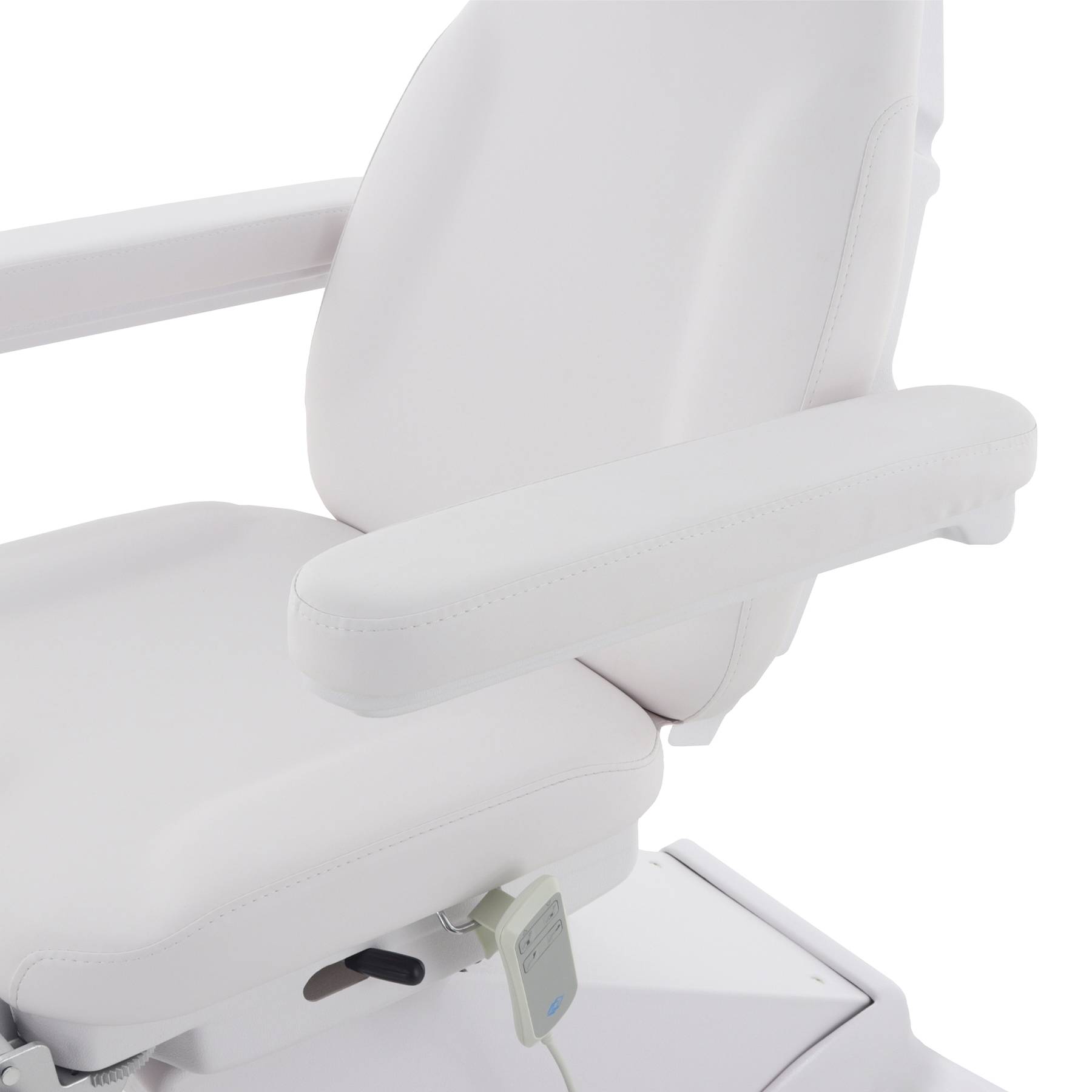 Педикюрное кресло электрическое 3 мотора Med-Mos ММКП-3/ КО-195DP00 с РУ БЕЛЫЙ с ножными педалями - 24 