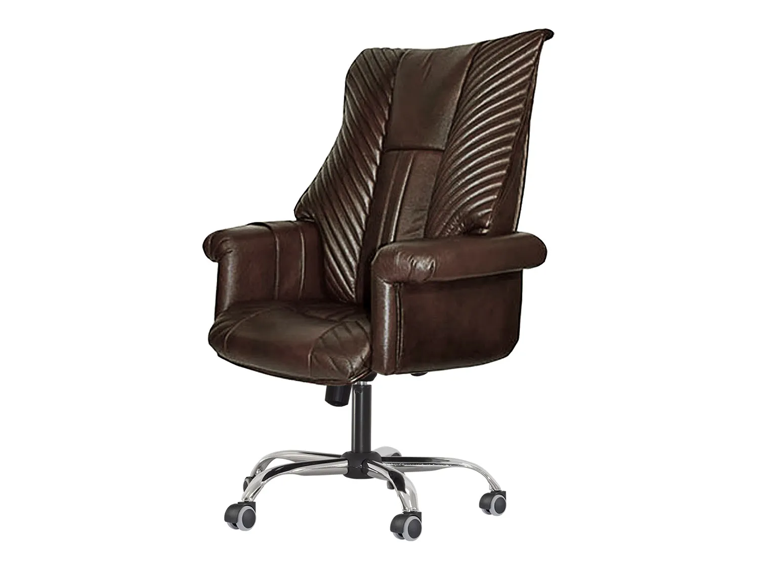 Офисное массажное кресло EGO President EG1005 Шоколад (Арпатек) - 1 