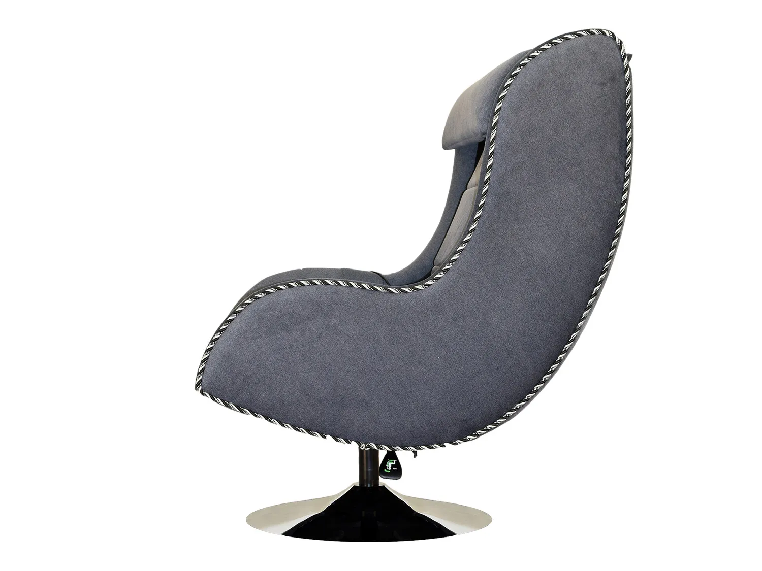 Дизайнерское массажное кресло EGO Max Comfort EG3003 Серый (Микрошенилл) - 4 