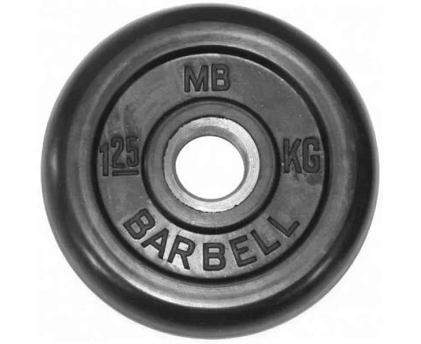Навигация для фото Диск обрезиненный BARBELL MB (металлическая втулка) - 1