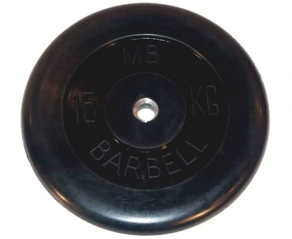Навигация для фото Диск обрезиненный BARBELL MB (металлическая втулка) - 2