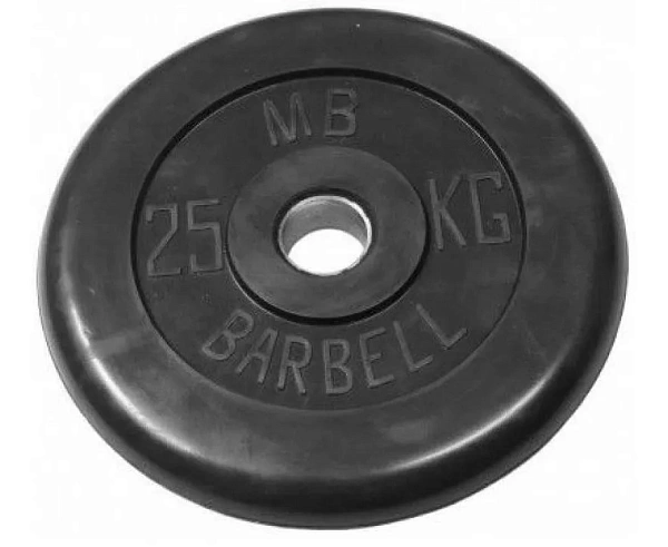 Навигация для фото Диск обрезиненный BARBELL MB (металлическая втулка) - 1